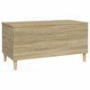 vidaXL Coffee Table Sonoma oak Engineered wood, solid eucalyptus wood