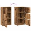 vidaXL Bookcase Old wood Engineered wood Small Bookcase Rectangular