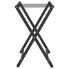 vidaXL Luggage Rack Black 27"x15"x22.8" Bamboo
