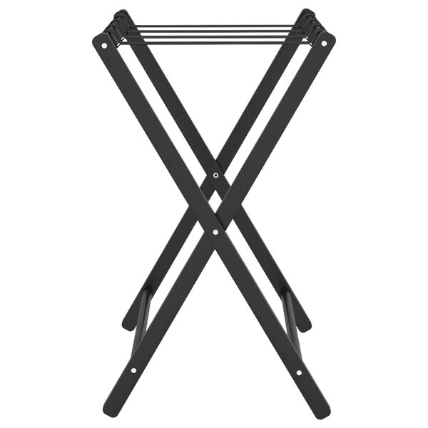 vidaXL Luggage Rack Black 27"x15"x22.8" Bamboo