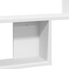 vidaXL Wall Shelf White Engineered Wood Wall Shelf Rectangular Modern