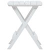 vidaXL Dining Set White Polypropylene (PP) Standard Foldable