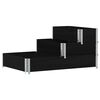 vidaXL Raised Bed Black Solid pine wood 47.2 x 31.5 x 23.8 in Stackable