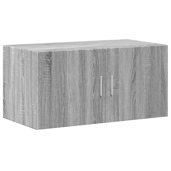 vidaXL Wall Cabinet Grey Sonoma Engineered Wood 31.5in x 16.7in x 15.7in