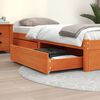 vidaXL Bed Drawer Wax brown Solid pine wood Standard Bed Drawer