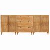 vidaXL Sideboard 3 pcs Brown 23.6" x 13" x 29.5" solid mango wood