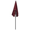vidaXL Garden Parasol Bordeaux Red Steel, Polyester Large Tiltable