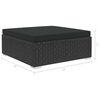 vidaXL Patio Lounge Set Set of 8 Black