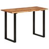 vidaXL Dining Table Acacia Wood Natural, Black