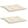 vidaXL Chair Cushion Set of 2 Cream Oxford fabric (100% polyester)