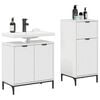 vidaXL Bathroom Furniture Set 2 pcs High gloss white 39.5 x 36 x 88 cm