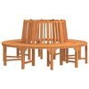 vidaXL Tree Bench Reddish-brown Solid eucalyptus wood Large Durable