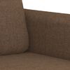 vidaXL Sofa Chair Brown Polyester, Metal, Textilene 23.6 in Seat Width