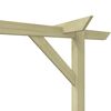 vidaXL Pergola Green Pine wood, green treated Large Durable