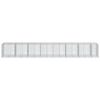 vidaXL Gabion Basket Silver Galvanized Iron Wire Large Durable