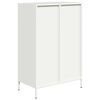 vidaXL Highboard White Cold-rolled steel Tall Highboard Rectangular