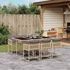 vidaXL Garden Dining Set Mix beige, Light grey