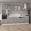 vidaXL Bottom Cabinet Concrete grey Engineered wood Compact