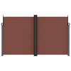 vidaXL Retractable Side Awning Brown