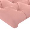 vidaXL Headboard Pink 35.4"x2.8"x30.7"/34.6" Velvet