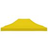 vidaXL Party Tent Roof 13.1x9.8' Yellow 2.95 oz/ft²