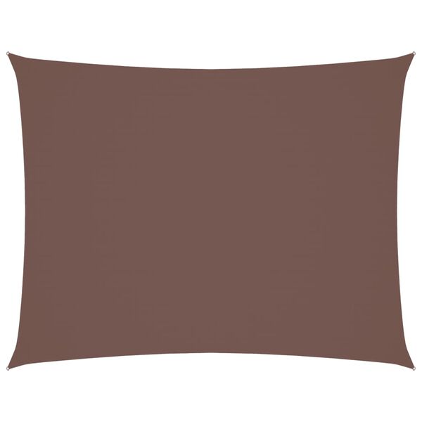 vidaXL Sunshade Sail Oxford Fabric Rectangular 9.8x13.1' Brown