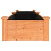 vidaXL Garden Raised Bed Brown Solid fir wood Large Garden Raised Bed