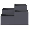 vidaXL Garden Planter Anthracite 100 x 100 x 48 cm Steel