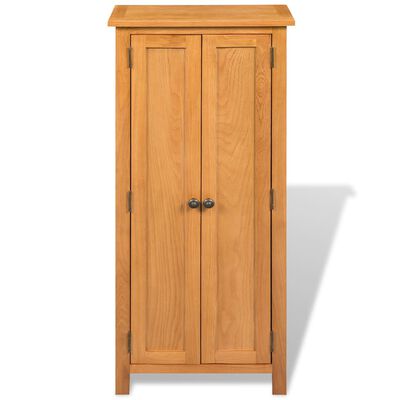 vidaXL Storage Cabinet Solid Oak Wood 19.7"x8.7"x48"