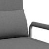 vidaXL Sofa Dark Grey Polyester, Steel Compact