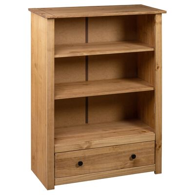 vidaXL Bookcase 31.5"x13.8"x43.3" Solid Pine Wood Panama Range