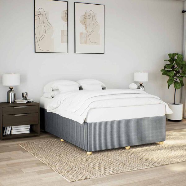 vidaXL Bed Frame Light grey