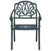 vidaXL Bistro Set Green Cast Aluminum Small Durable Bistro Set