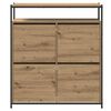 vidaXL Shoe Cabinet Artisan Oak 100 x 34 x 112 cm Engineered Wood