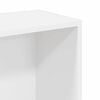 vidaXL Bookcase White Engineered wood Medium Bookcase Rectangular