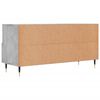 vidaXL TV Cabinet Concrete Grey Engineered Wood and Iron 40.2x14.2x19.7 in