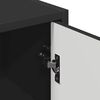 vidaXL Bathroom Cabinet Wall-mounted Black 15.35 x 9.25 x 25.59 in