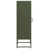 vidaXL Highboard Olive Green Cold-rolled steel 14.2x15.4x48.4 in