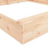 vidaXL Sandbox Natural Pine Solid Pine Wood Medium Seats Many Sandbox