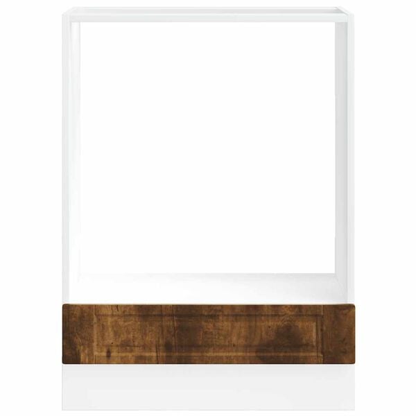 vidaXL Oven Cabinet Smoked oak Engineered wood Compact Adjustable Feet