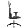 vidaXL Gaming Chair Black and White Faux Leather