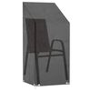 vidaXL Garden Chair Covers Set of 2 Black Polyethylene