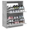 vidaXL Shoe Cabinet Concrete Grey Engineered wood Tall Shoe Cabinet