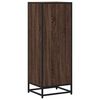 vidaXL Book Cabinet Brown oak Engineered wood, metal Medium Book Cabinet