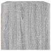 vidaXL Wall Cabinet Set of 2 Gray Sonoma Engineered wood, glass Medium