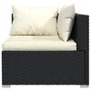 vidaXL Garden Lounge Set Black