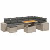 vidaXL Garden Sofa Set Grey