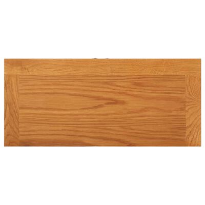 vidaXL Storage Cabinet 19.7"x8.7"x43.3" Solid Oak Wood
