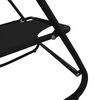 vidaXL Sun Lounger Set of 2 Black Powder-coated steel, textilene