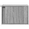 vidaXL Wall-mounted Bedside Cabinet Set of 2 Grey Sonoma Engineered wood
